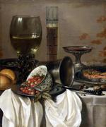 欧洲12-19世纪油画三_CLAESZ, Pieter - Still Life with Drinking Vessels